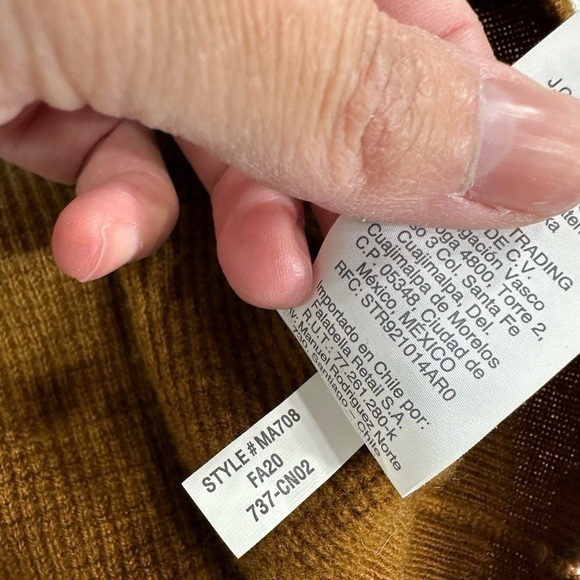 Madewell dip dye cashmere shrunken sweater size M - Picture 11 of 11